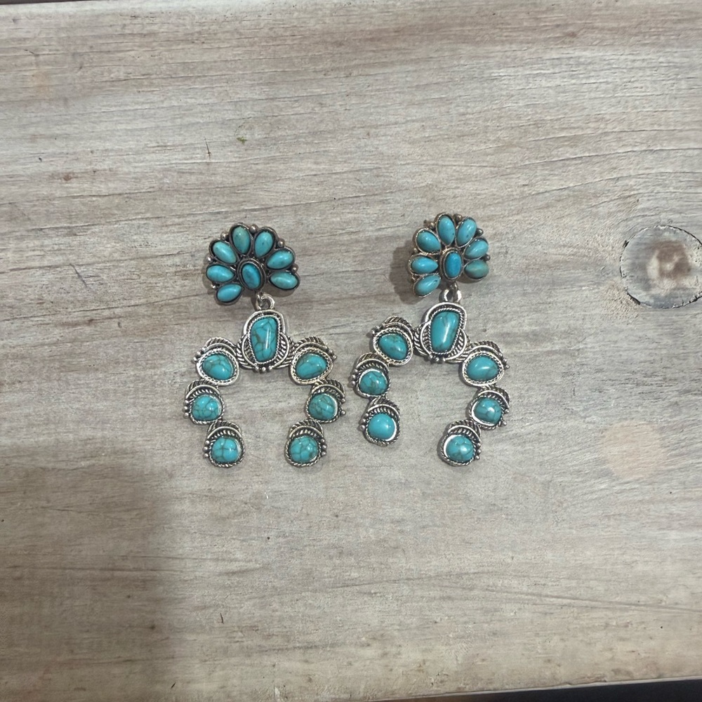 Turquoise Silver Earrings